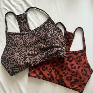 Animal Print Sports Bra Set